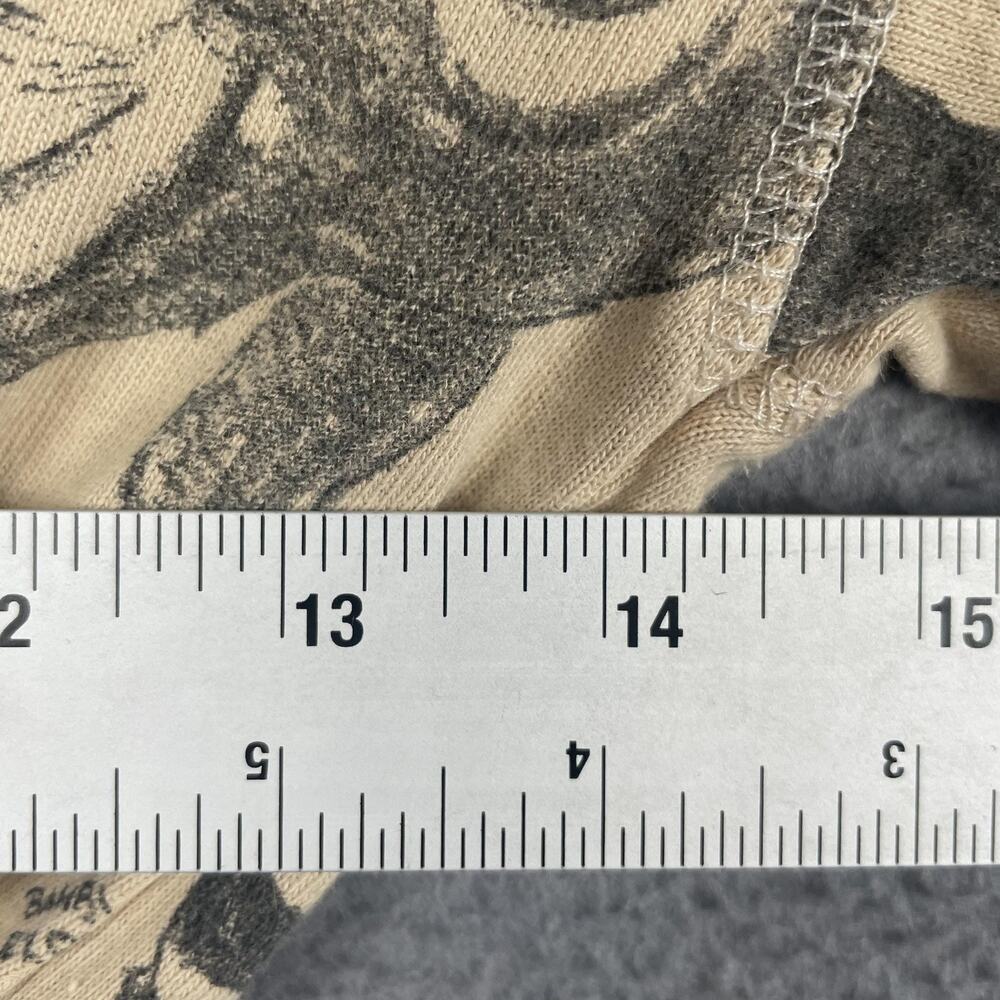 Zara Disney Classics Dress Girls 11-12 Beige Sweater Dress Bambi Animal Print - Picture 7 of 9